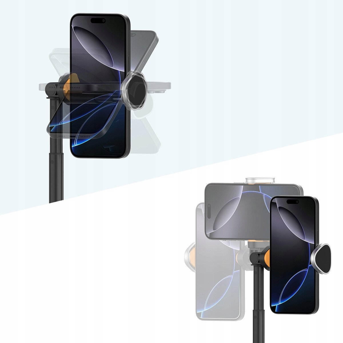 Selfie stick tripod Tech-Protect L09S, Bluetooth, telekomandë me valë, i zi