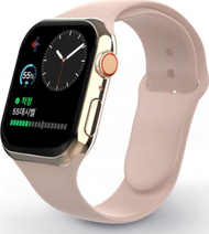 Rrip ore Swissten Silicone për Apple Watch 42-44mm, silikon, rozë e hapur