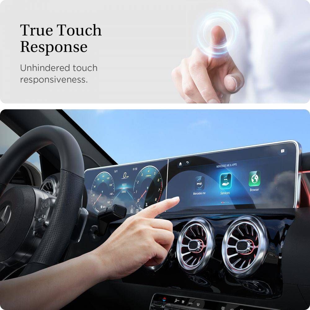 Mbrojtës ekrani Spigen GLAS.tR ez Fit, xham i kalitur, për Mercedes A-Class 2020 2021, transparent