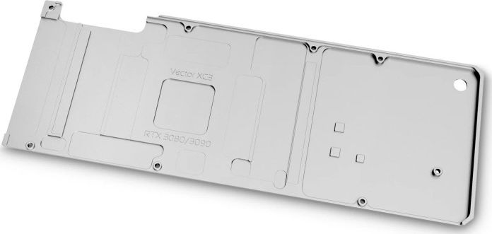 Backplate grafike EKWB Quantum Vector XC3 RTX 3080 3090, alumin, argjendtë