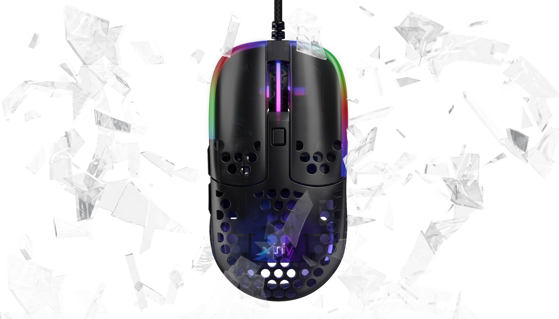 Maus gaming Xtrfy MZ1, RGB, me kabllo, i zi