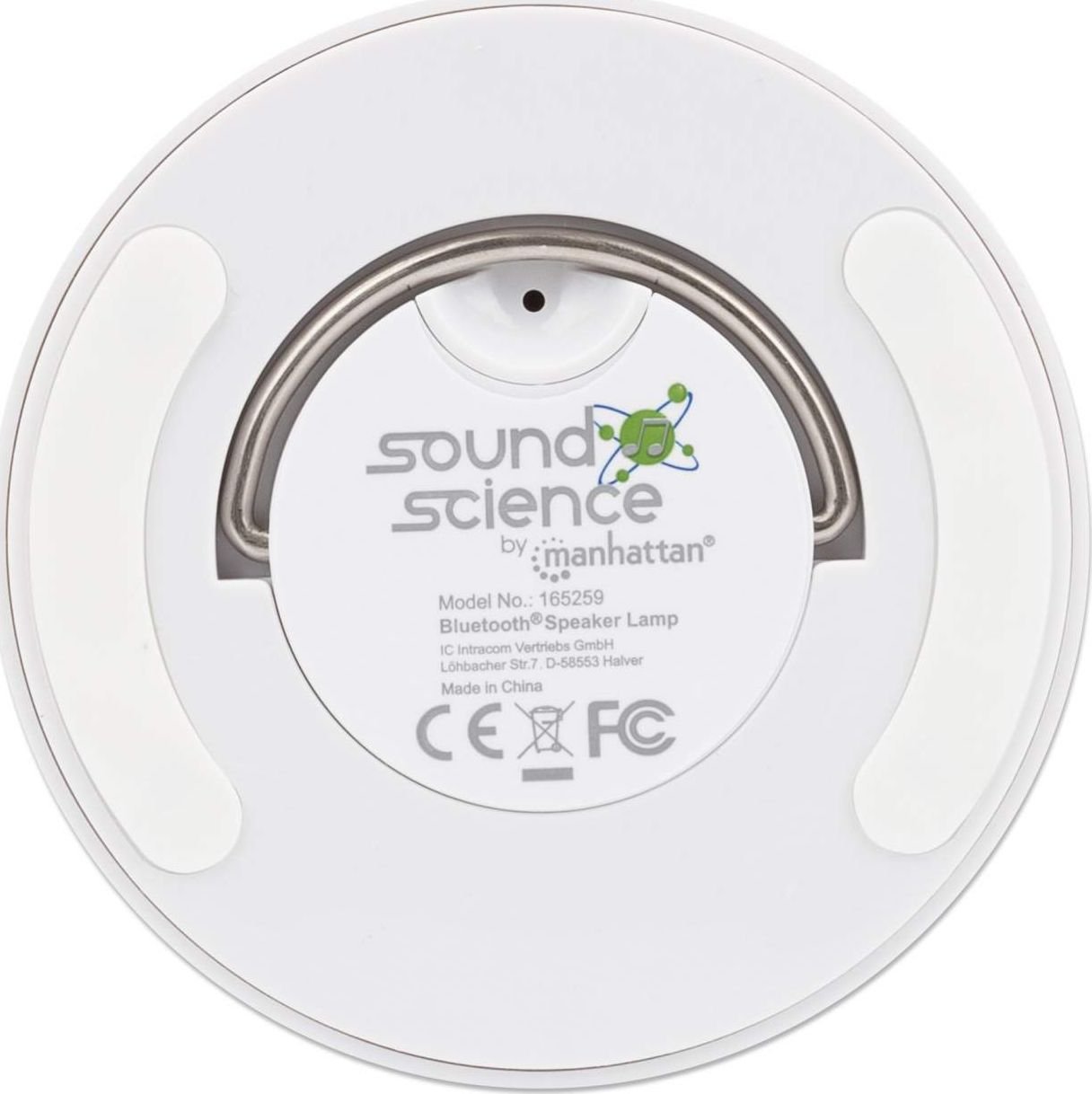 Altoparlant Bluetooth Sound Science LED, drita shumëngjyrëshe, portë 3.5mm, i bardhë