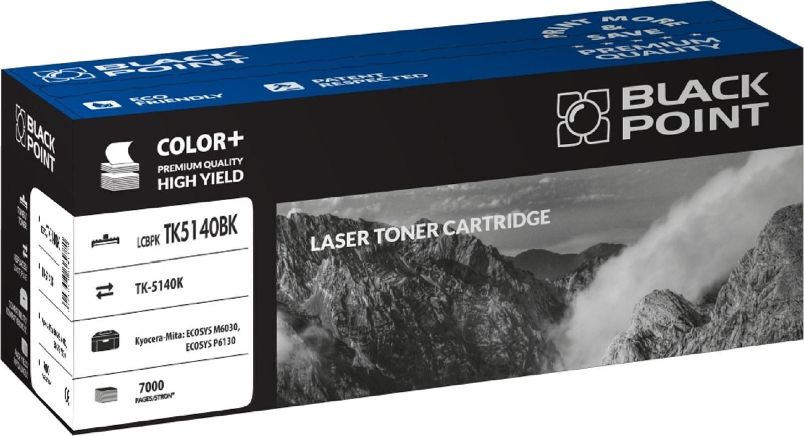 Toner Black Point LCBPKTK5140BK, zëvendësues TK-5140, i zi