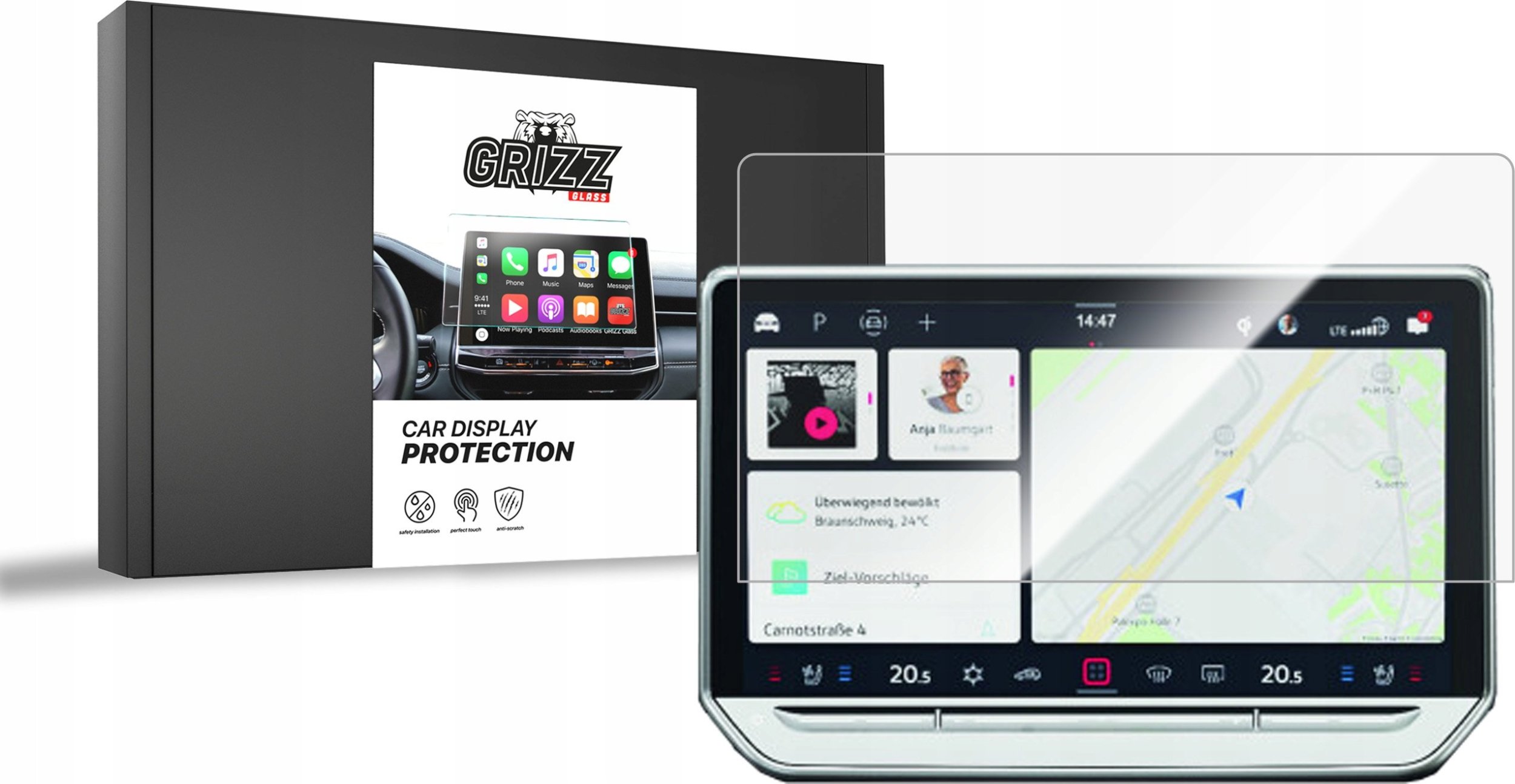 Керамички филм за екран GRIZZ CeramicFilm за Man TGE 12.9", 2024, проѕирен