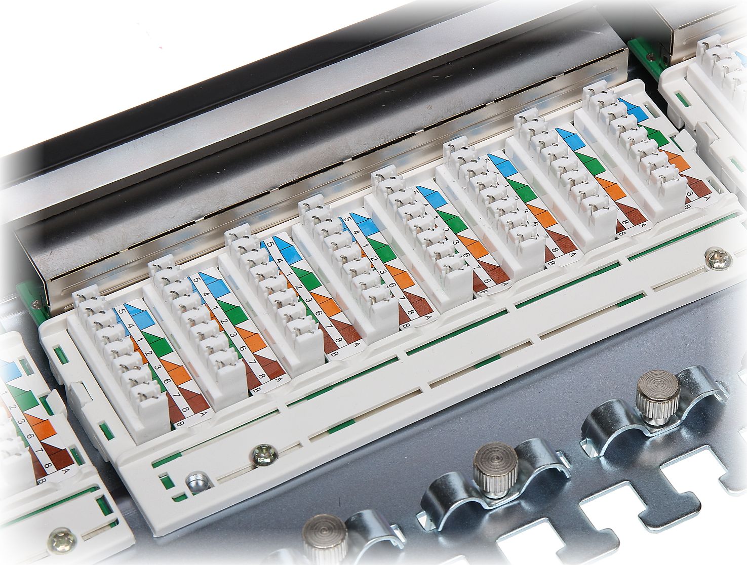 Panel patch Delta PP-24/RJ6-C/FTP, 24 porta RJ-45, Cat.6, 1U, i zi