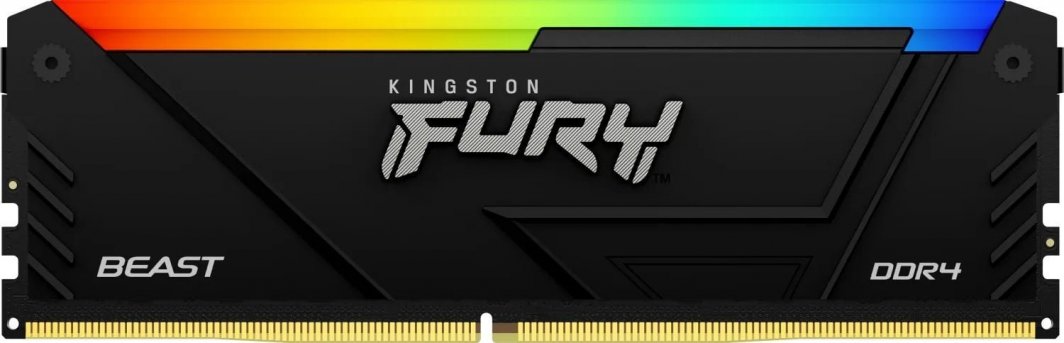 меморија  Kingston Fury Beast RGB, DDR4, 32 GB, 3600 MHz, CL17, KF436C17BB2AK4/32