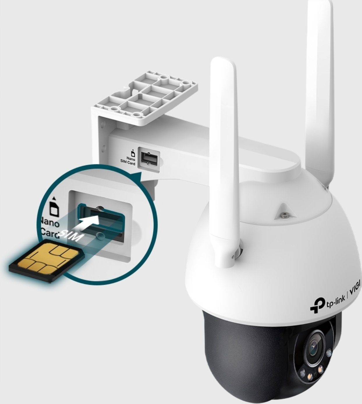 Kamerë sigurie TP-Link VIGI C540-4G, 4MP, 4G LTE, e bardhë