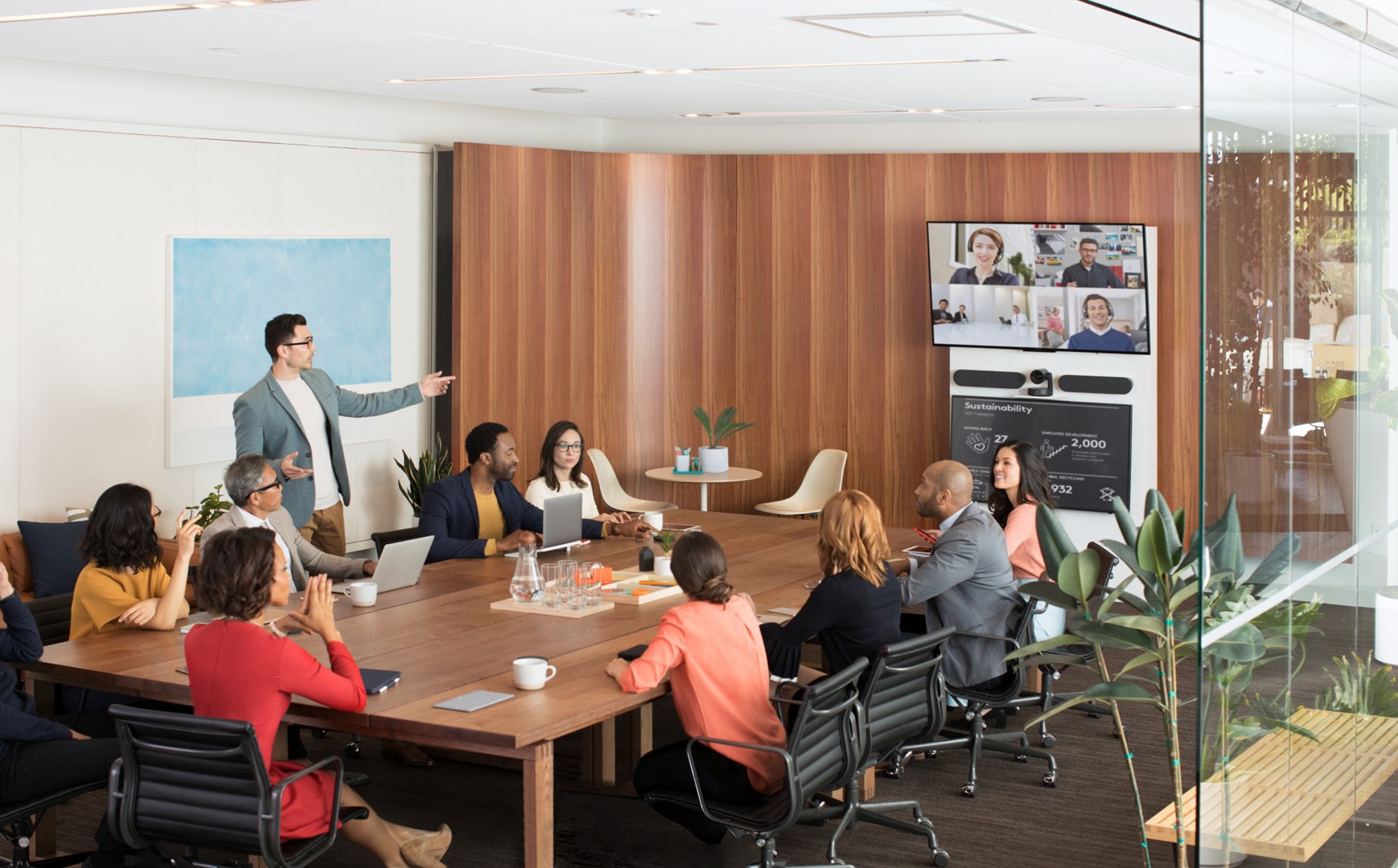 Kamerë për konferenca Logitech Rally Ultra-HD, USB, PlugC, EMEA-914, e zezë