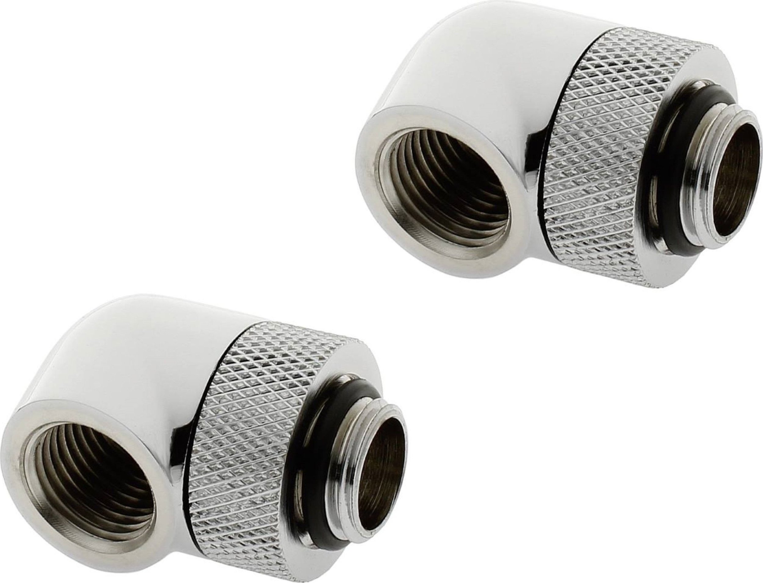 Fiting PC për ftohje me ujë XSPC G1/4 90° Rotary V2, krom