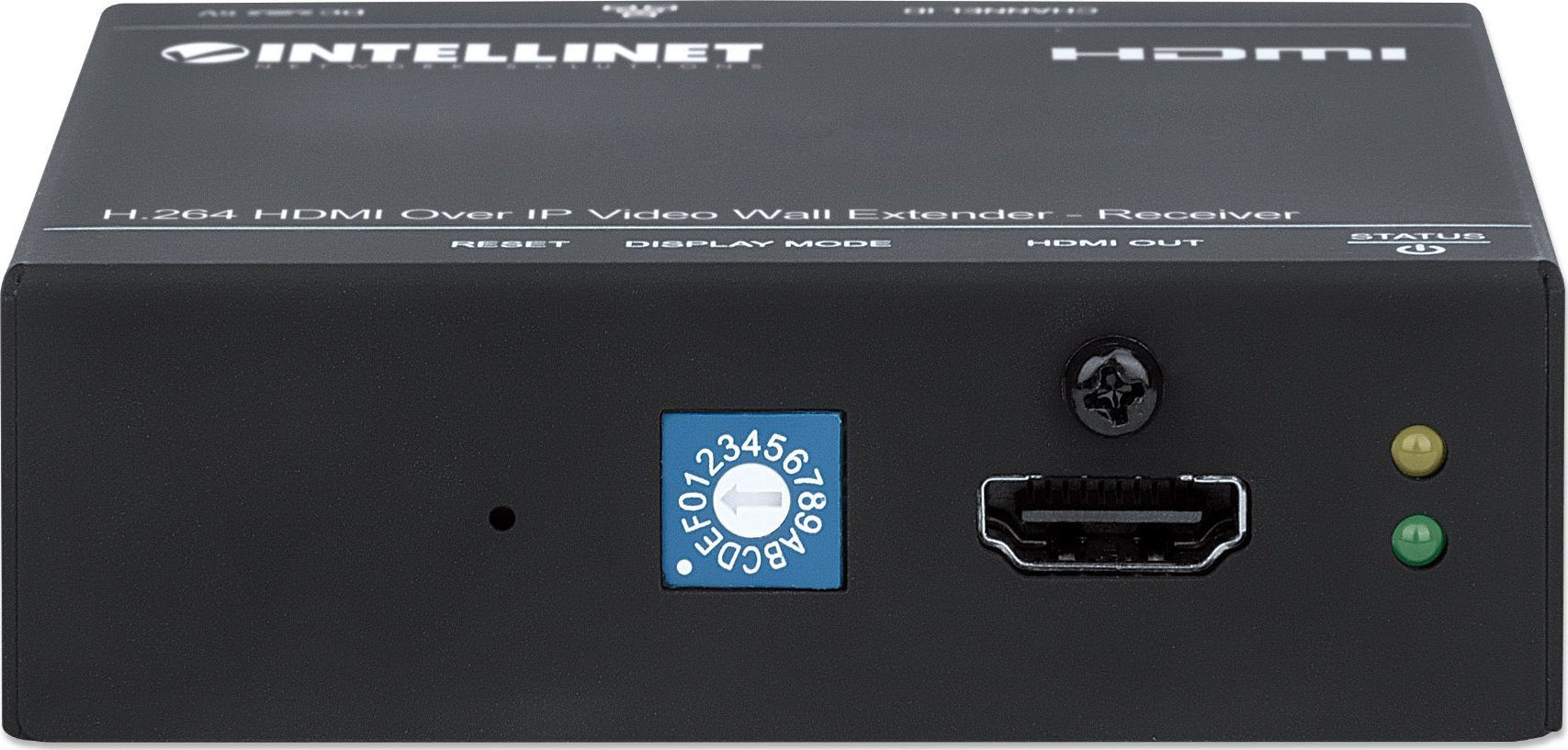 Marrës video audio Intellinet, deri 500 m, 1080p, i zi