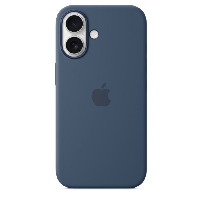 Apple iPhone 16 Silicone Case with MagSafe, Denim