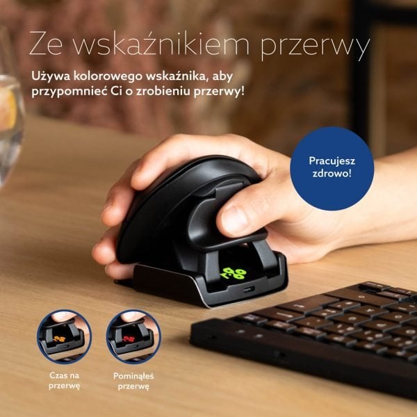 Maus ergonomik R-Go Tools R-Go Twister, Bluetooth dhe me kabllo, i palosshëm, për të dy duart