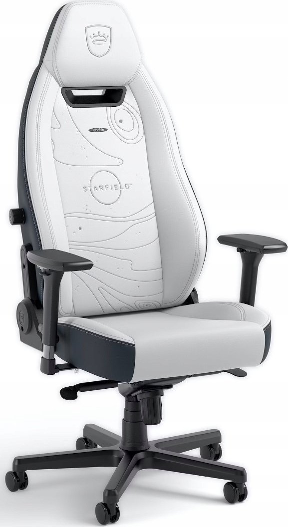 Karrige gaming Noblechairs LEGEND Starfield Edition, ergonomike, PU, e bardhë blu
