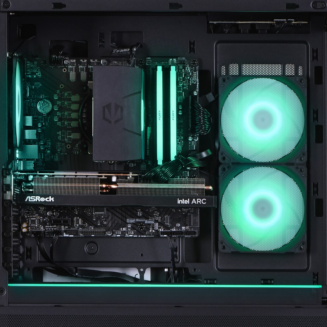 Компјутер Actina View, i5-12400F, 32GB, 1TB SSD, Arc A580, црн