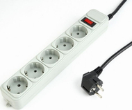 Kabllo zgjatëse Gembird Surge Protector, 5 priza, 4.5m, e bardhë
