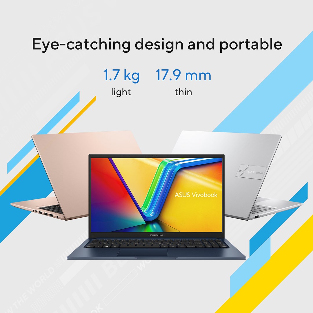 Laptop ASUS Vivobook 15 X1504VA-BQ2947, Intel Core 5 120U, 15.6", 16GB RAM, 512GB SSD, Intel Graphics, i kaltër