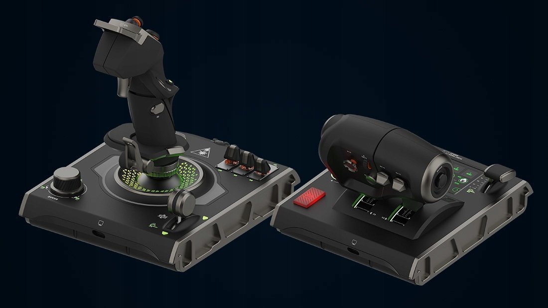 Joystick HOTAS Turtle Beach VelocityOne Flightdeck, me throttle, ekran me prekje, i zi