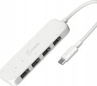 Hub USB C J5create JCD394, 4 porta USB A Gen 2, 10 Gbps, gri