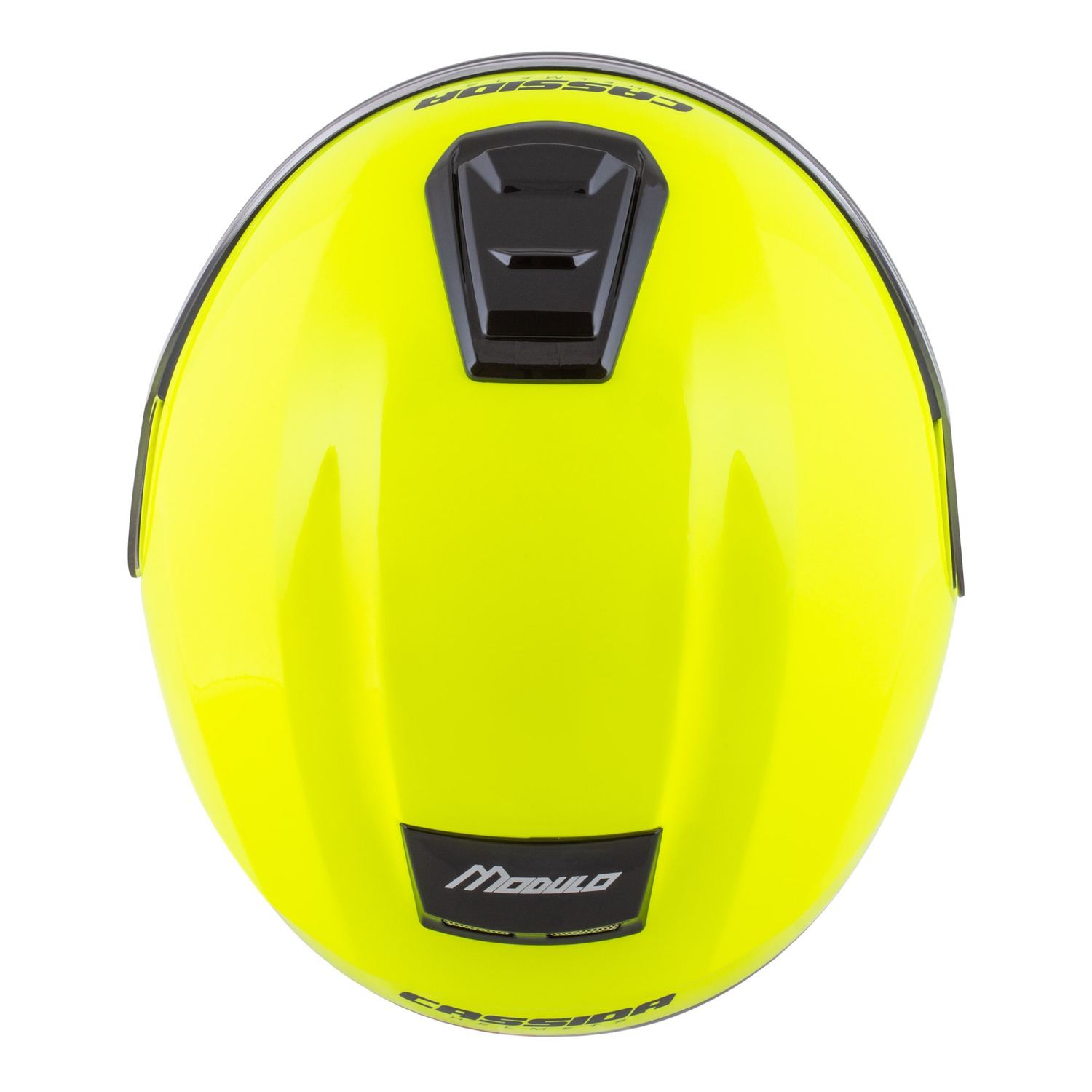 Helmetë moto Cassida Modulo 2.1 Compass, flip up, Pinlock ready, e verdhë fluo e zezë