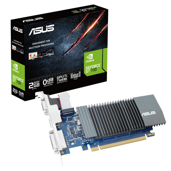 Kartelë grafike ASUS NVIDIA GeForce GT 730 (GT730-SL-2GD5-BRK-E), 2GB GDDR5