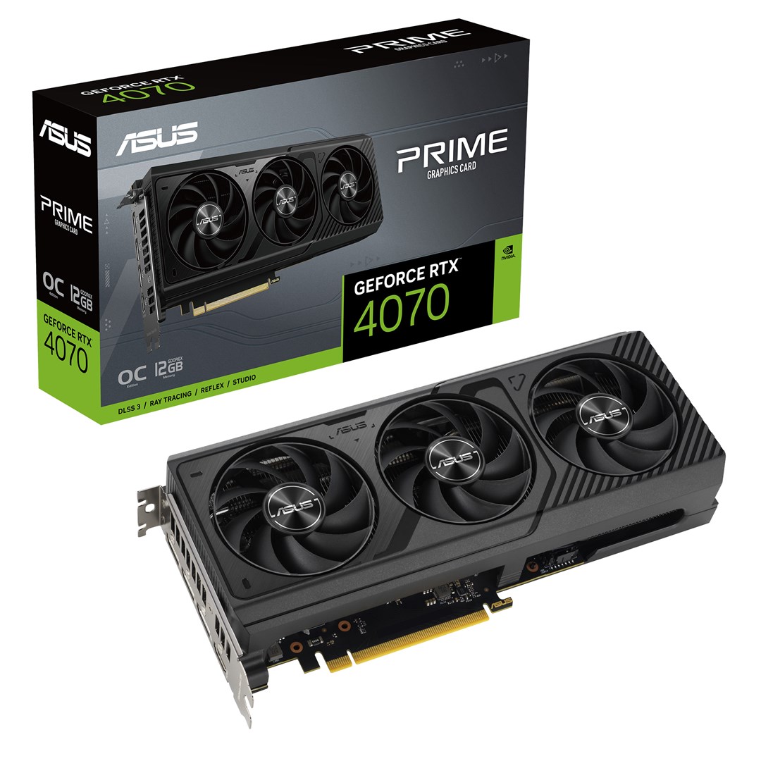 Kartelë grafike Asus GeForce RTX 4070 Prime OC, 12GB GDDR6X