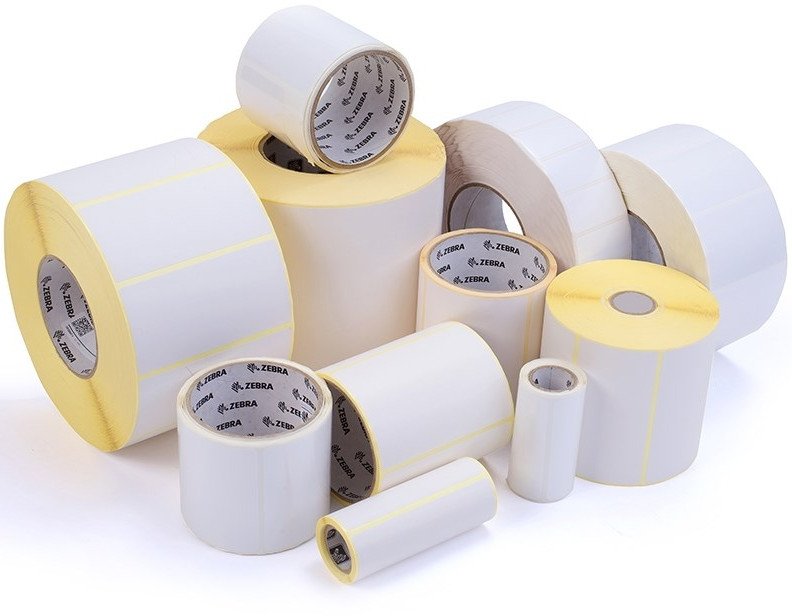 Rrotull etiketash Zebra 3003725, letër Z-Perform 1000T, vetëngjitëse, e bardhë