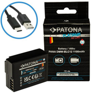 Bateri për kamera PATONA Platinum, Panasonic DMW-BLC12, USB C