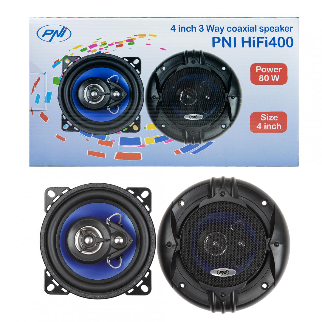 Altoparlantë makine PNI HIFI400, 10 cm, 80W, 4 Ohm, set 2 copë