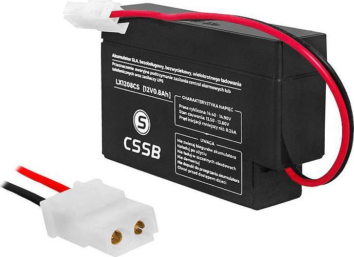 AGM батерија Powerful Lamex, 12V, 0.8Ah, без одржување