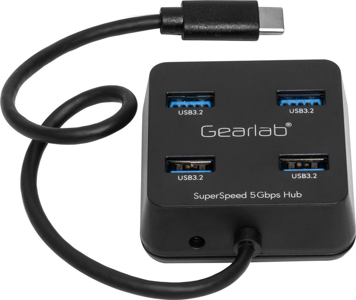 Hub USB Gearlab GLB2354024, 4 porta, USB 3.2 Gen 1 Type C, i zi