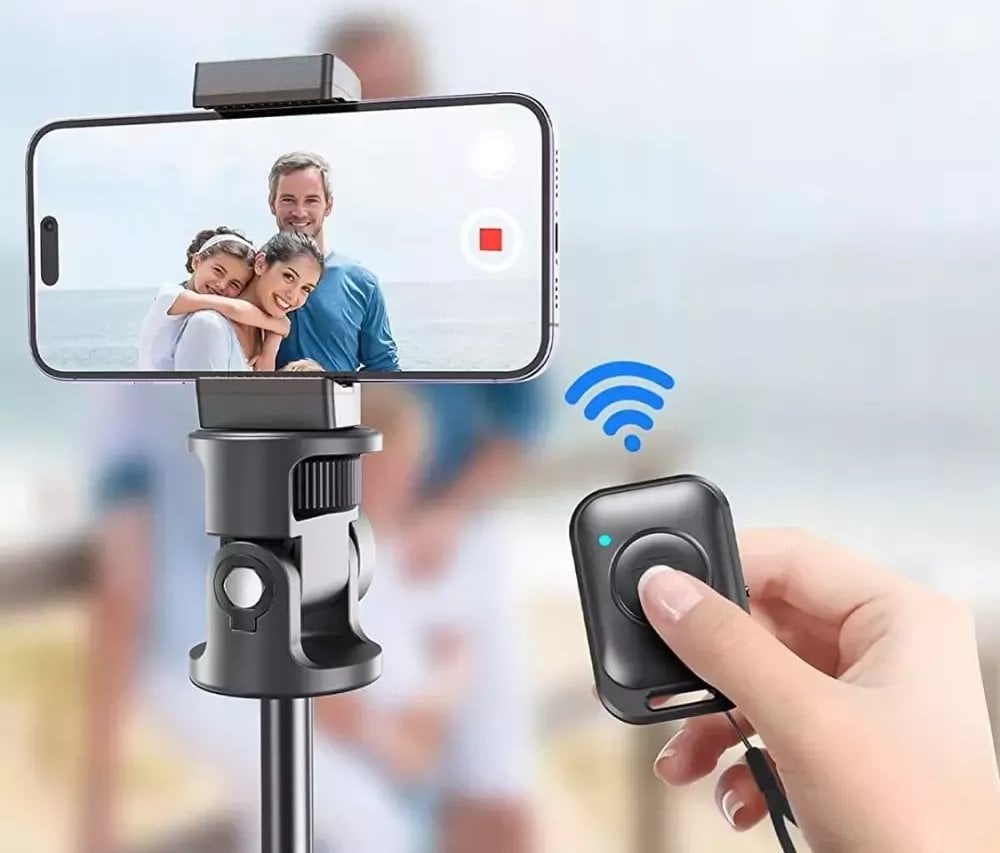 Selfie stick tripod Tech-Protect L03S, teleskopik 148cm, Bluetooth wireless, i zi