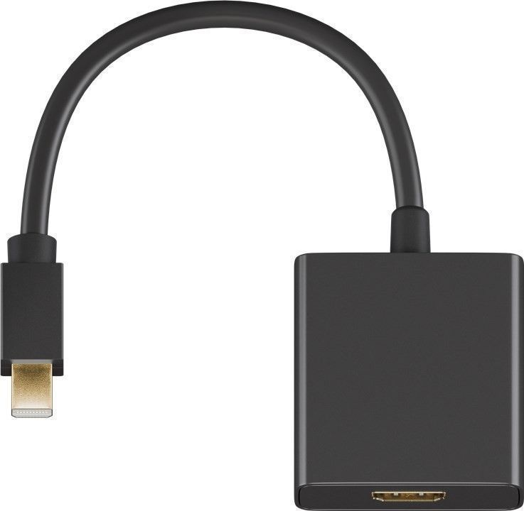 Adapter AV MicroConnect Mini DisplayPort në HDMI, 15 cm, i zi