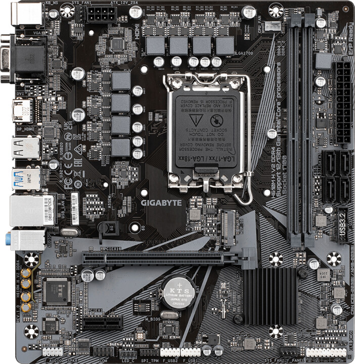 Pllakë amë GIGABYTE H610M H V2 DDR4 - Intel H610