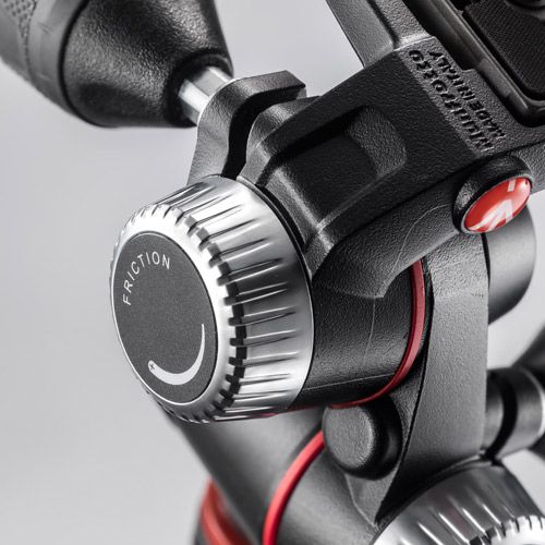 Kokë tripodi Manfrotto MHXPRO 3W, 3 Way Panhead, alumini, e zezë