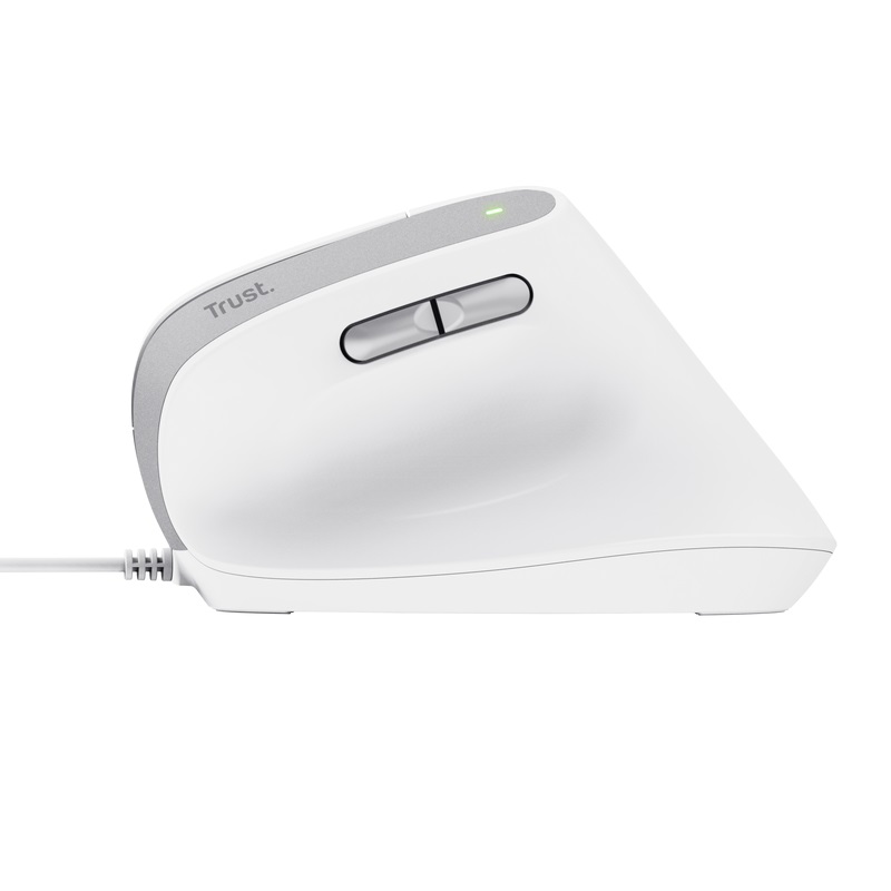 Maus Trust Bayo II, optik, 2400 DPI, USB, i bardhë
