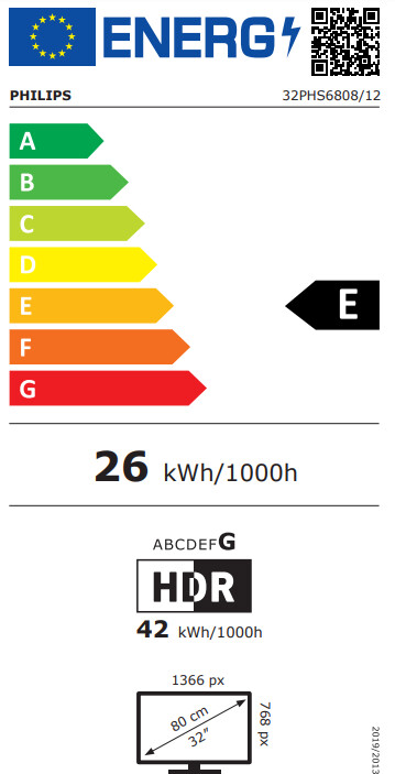 Televizor Philips 32PFS6808, 32" (80cm), Full HD, i zi