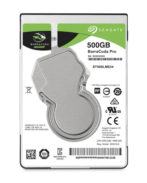 Hard Disk Seagate BarraCuda Pro, 500GB, 7200RPM