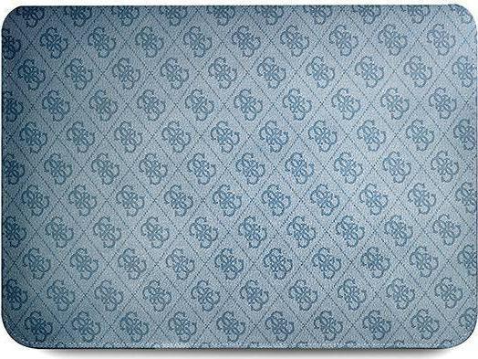 Mbulesë tablet/laptop Guess GUCS14P4TB, 13/14", lëkurë Saffiano, blu 4G Uptown Triangle