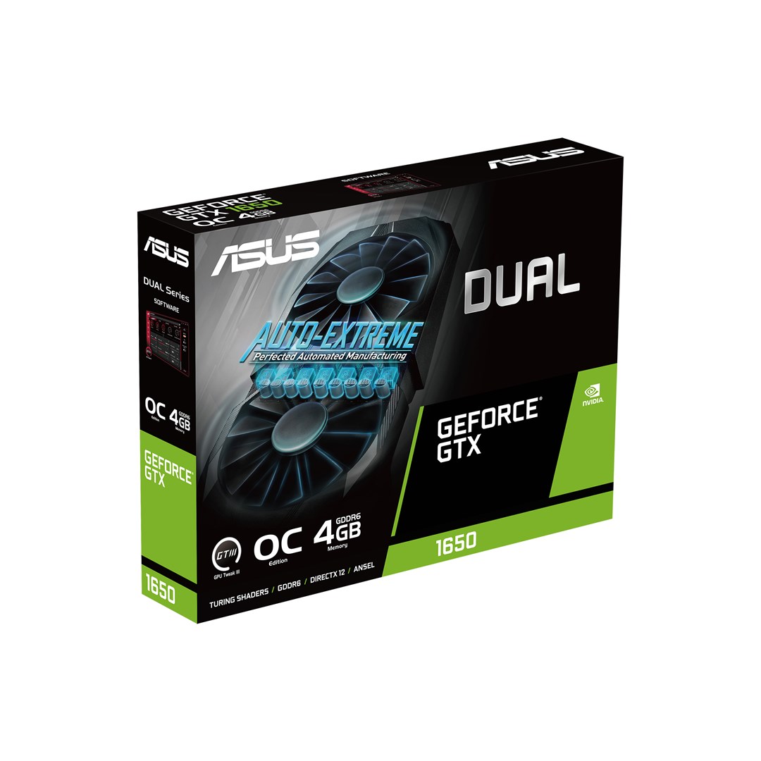 Kartelë grafike Asus Dual GeForce GTX 1650 OC Evo 4GB GDDR6