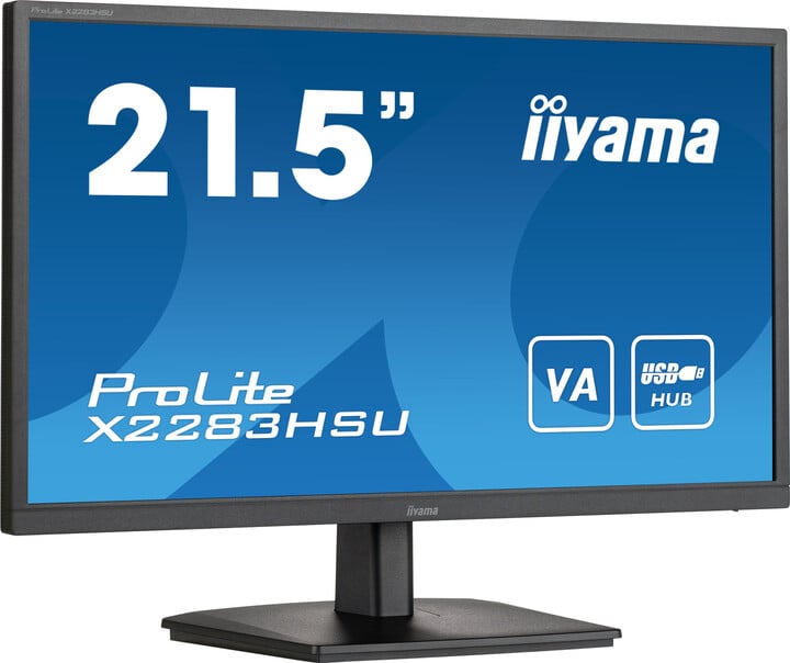 Monitor iiyama ProLite X2283HSU-B1 - LED, 21.5", Full HD, i zi