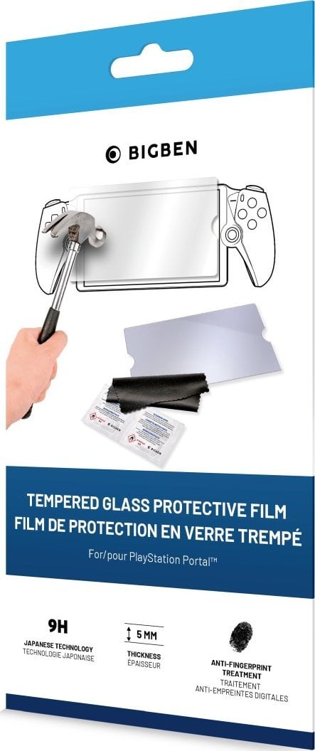 Mbrojtëse ekrani Nacon Tempered Glass për PlayStation Portal, 9H, transparente