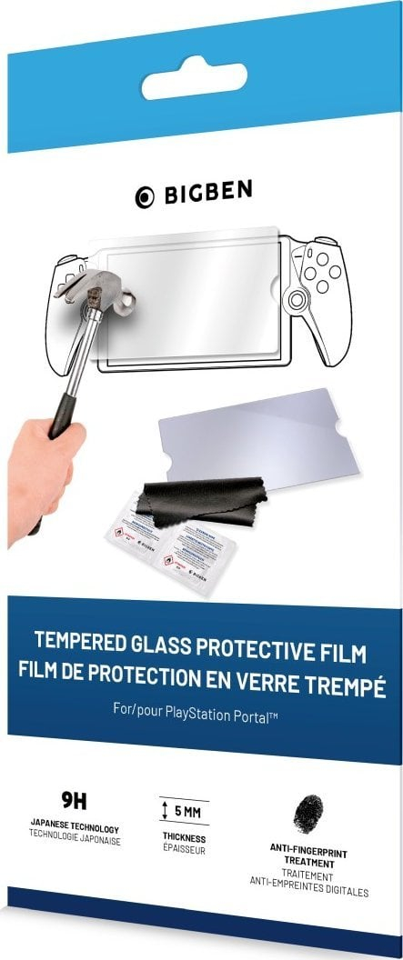 Mbrojtëse ekrani Nacon Tempered Glass për PlayStation Portal, 9H, transparente