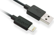 Kabllo Luxa2 USB-A në Lightning, 1m, e zezë