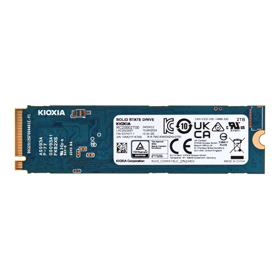 Disk SSD Kioxia EXCERIA G2 NVMe, 500GB/1TB/2TB, M.2, e zezë