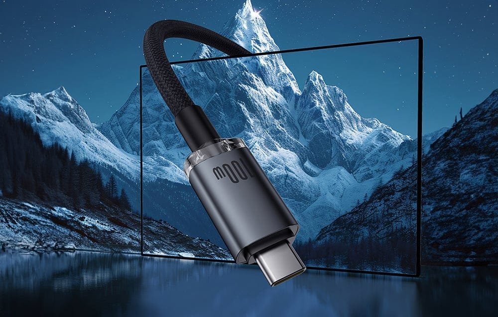 Kabllo USB C Baseus USB3.2, 20Gbps, 100W, e zezë