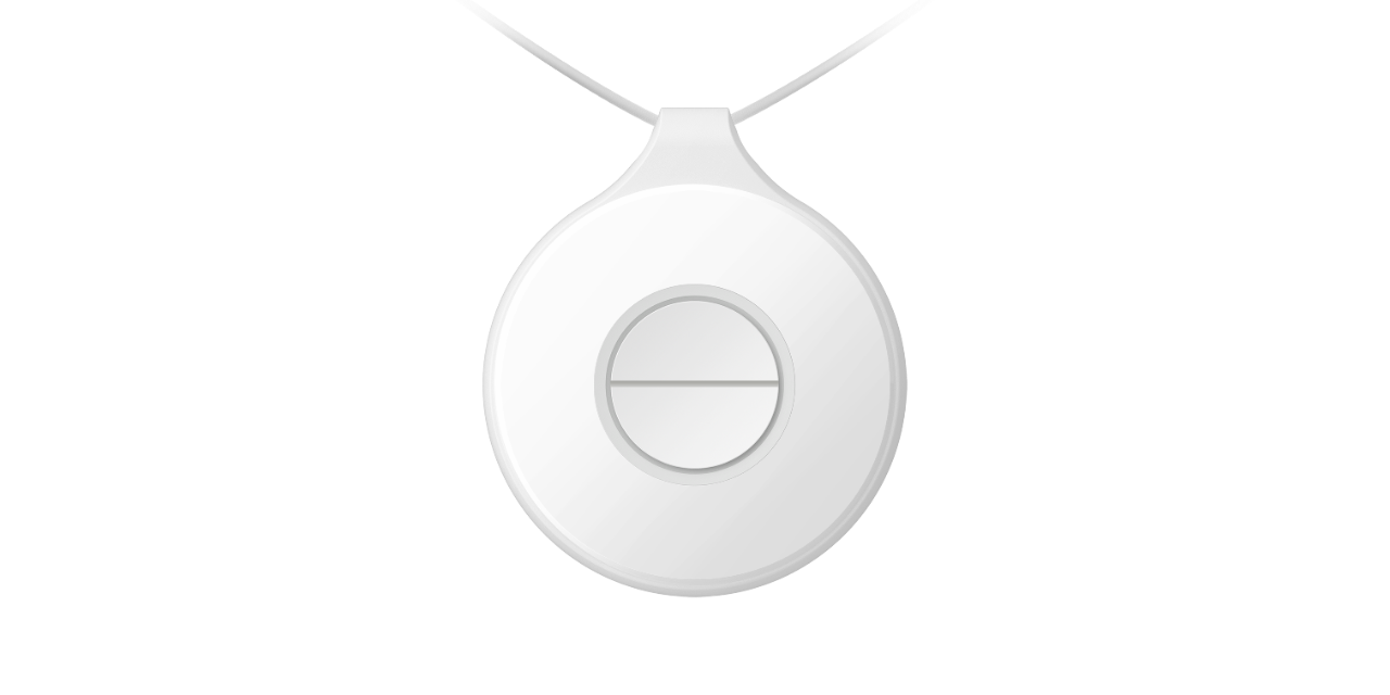 Buton emergjent portativ Hikvision DS-PDEBP2-EG2-WE, Tri-X Wireless, IP54, i bardhë