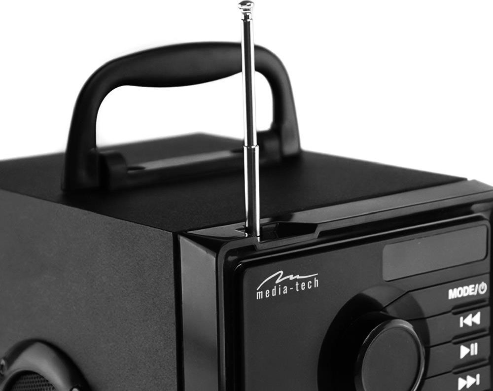 KFol Media-Tech MT3179 Boombox Silver, 15W, Bluetooth 5.1, i zi