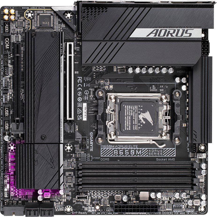 Motherboard Gigabyte B650M AORUS ELITE, socket AM5, DDR5, mATX