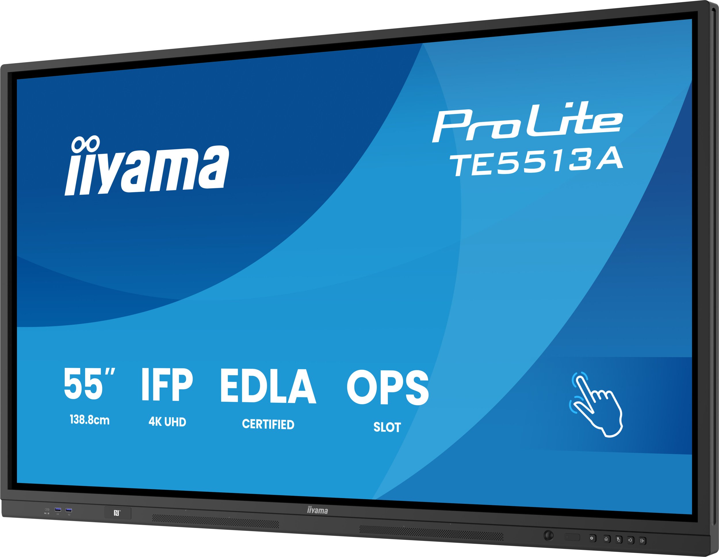 Ekran interaktiv Iiyama ProLite TE8613A B1AG, 86", 4K UHD, i zi