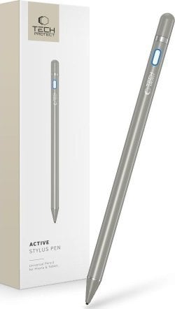 Laps digjital Tech-Protect Active Stylus, majë 1.4mm, për tablet, argjendtë